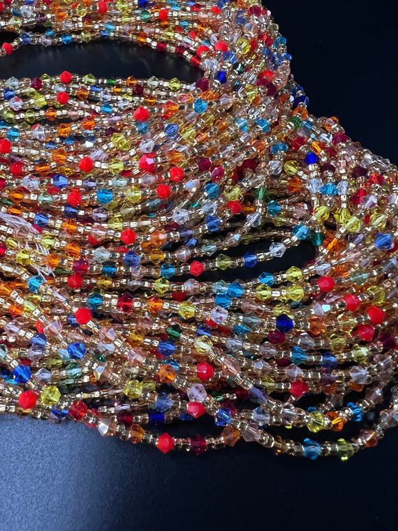 Ekuwa Crystal Waist Beads (with Screw Clasp)