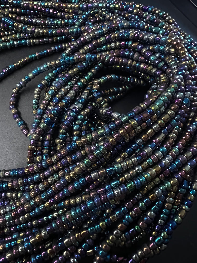 Irisdescent  Waist Beads (with Thread Finish)