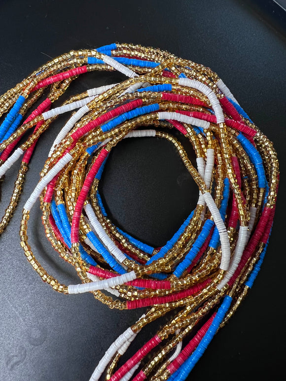 Repping Haïti No Matter What Waist Beads Set of 3