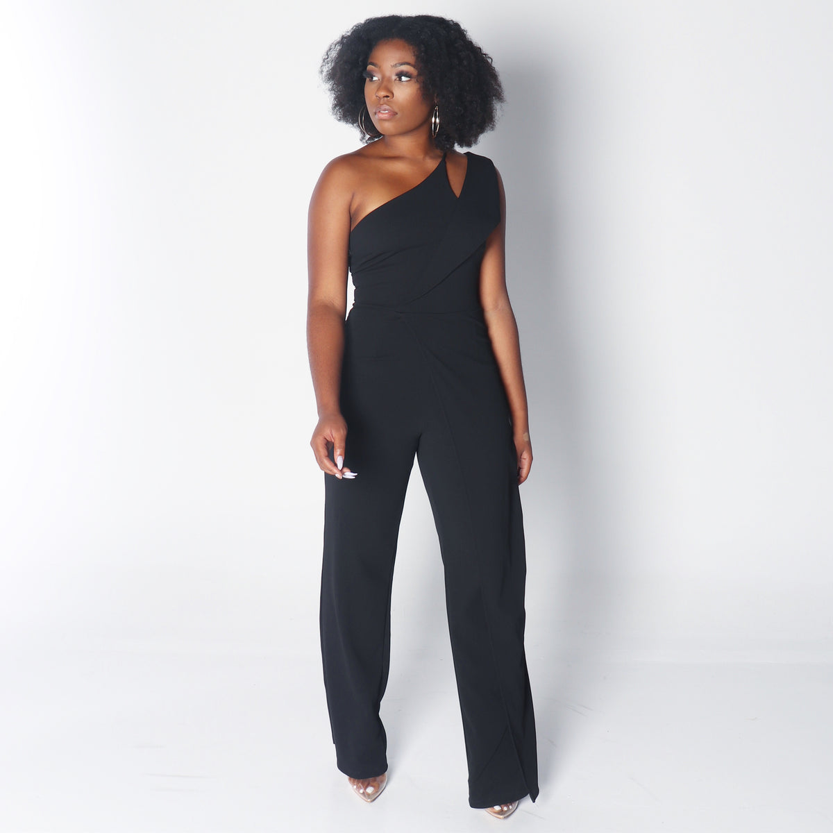 サロペット・オーバーオール・オールインワン louren back tie over jumpsuit / black サロペット・オーバーオール・オールインワン louren back tie