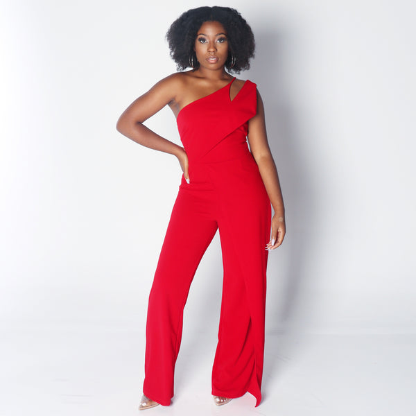 Socialite tie front jumpsuit on sale