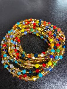 Ekuwa Crystal Waist Beads (with Screw Clasp)