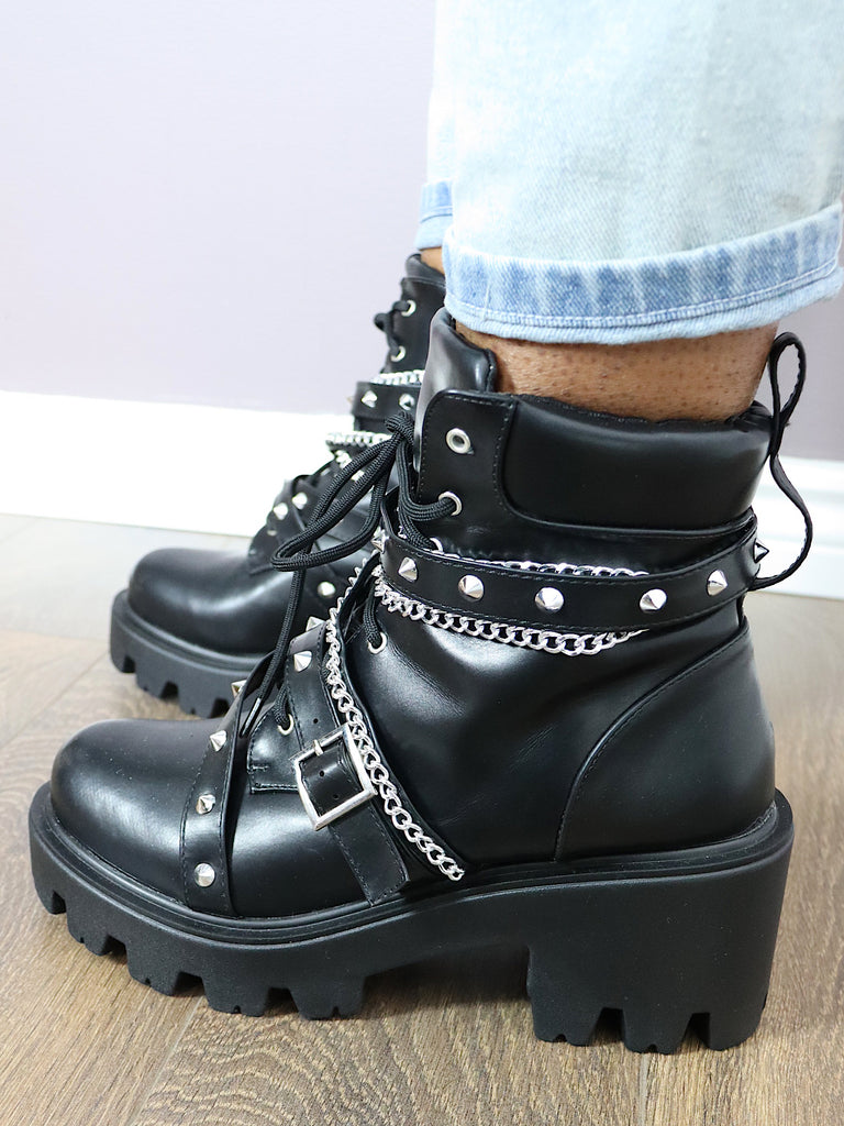 STARGATE Chained up Combat Boots