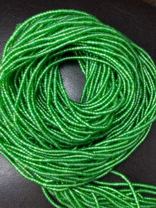 Matte Green Waist Beads (with Thread finish)