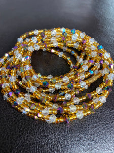 Afia Crystal Waist Beads (with Thread Finish)