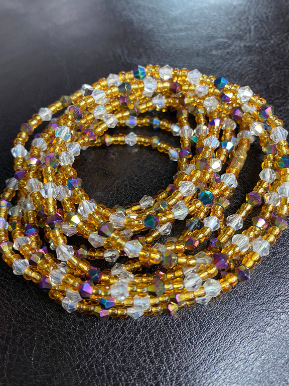 Afia Crystal Waist Beads (with Screw Clasp)