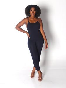 CAMI Spaguetti Straps Jumpsuit in Navy Blue